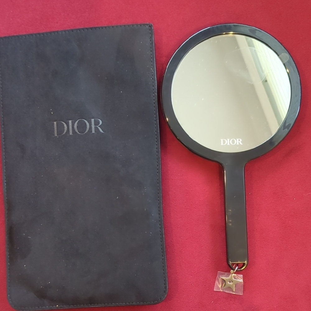 Dior Black Handheld Mirror